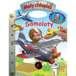 Samoloty. Naklejki – Duża plansza. Mały chłopiec