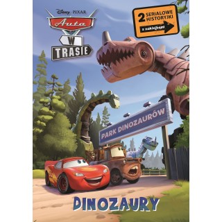 Dinozaury. 2 serialowe historyjki z naklejkami. Disney Pixar Auta w trasie