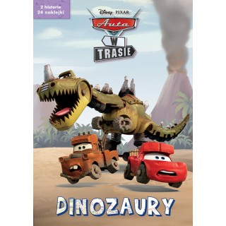 Dinozaury. 2 serialowe historyjki z naklejkami. Disney Pixar Auta w trasie